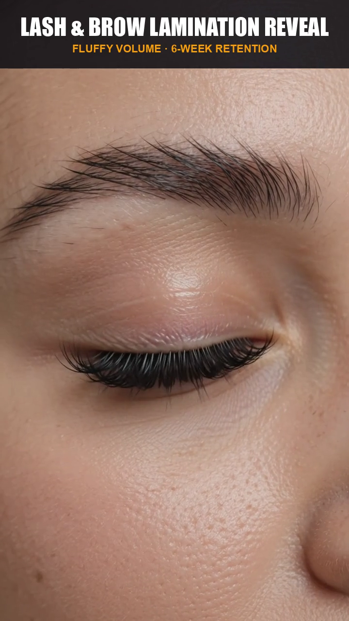 Makeup artist and lash specialist client reveal